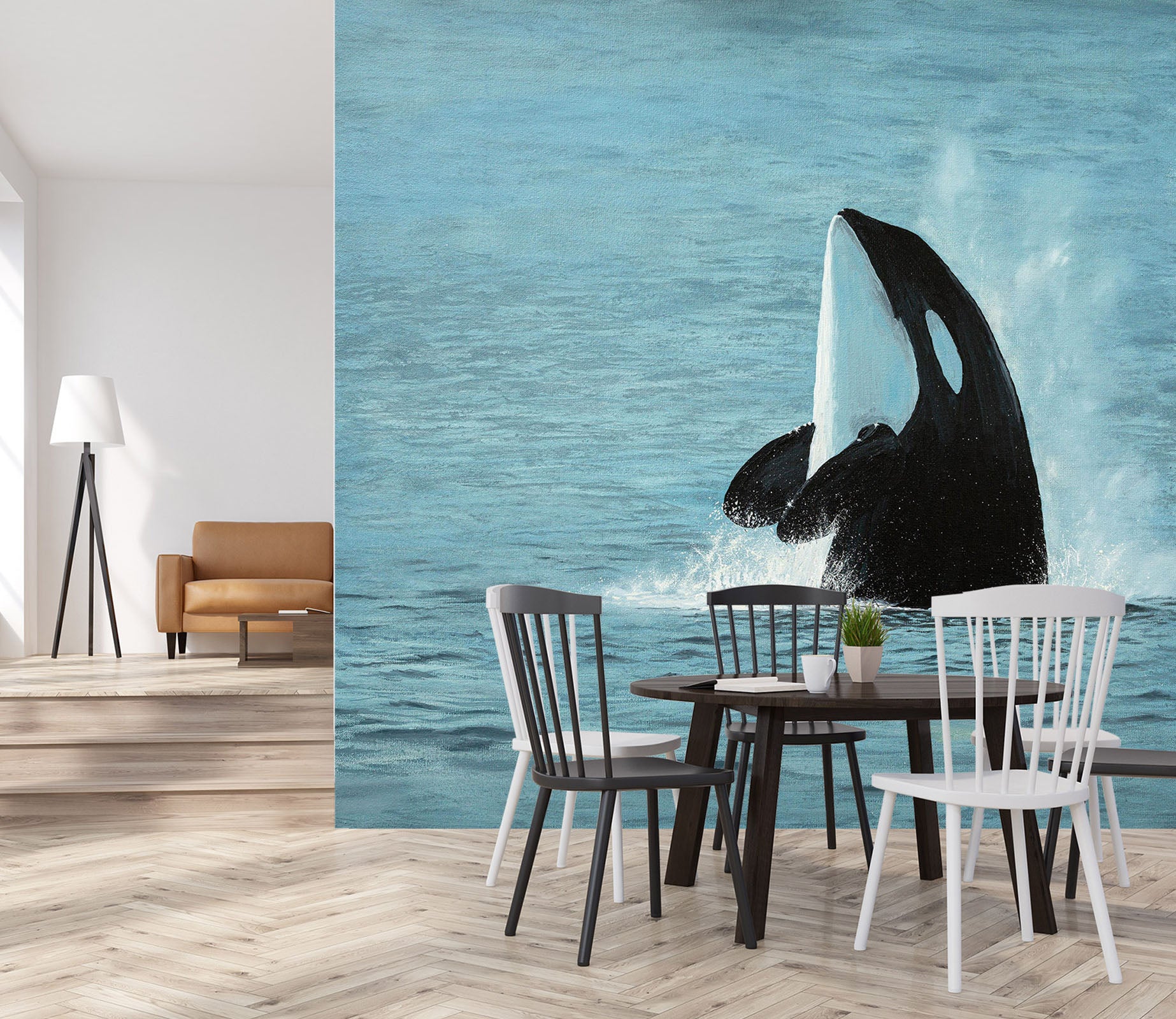 3D Whale 1845 Marina Zotova Wall Mural Wall Murals