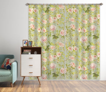 3D Pink Flowering Branch 150 Uta Naumann Curtain Curtains Drapes