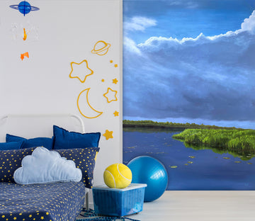 3D Cloud Lake Meadow 9828 Marina Zotova Wall Mural Wall Murals