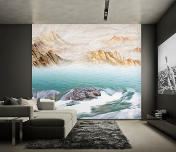 3D Blue Lake 1515 Wall Murals