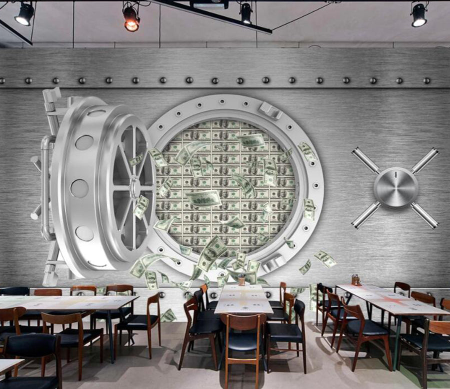 3D Money Warehouse 477 Wall Murals