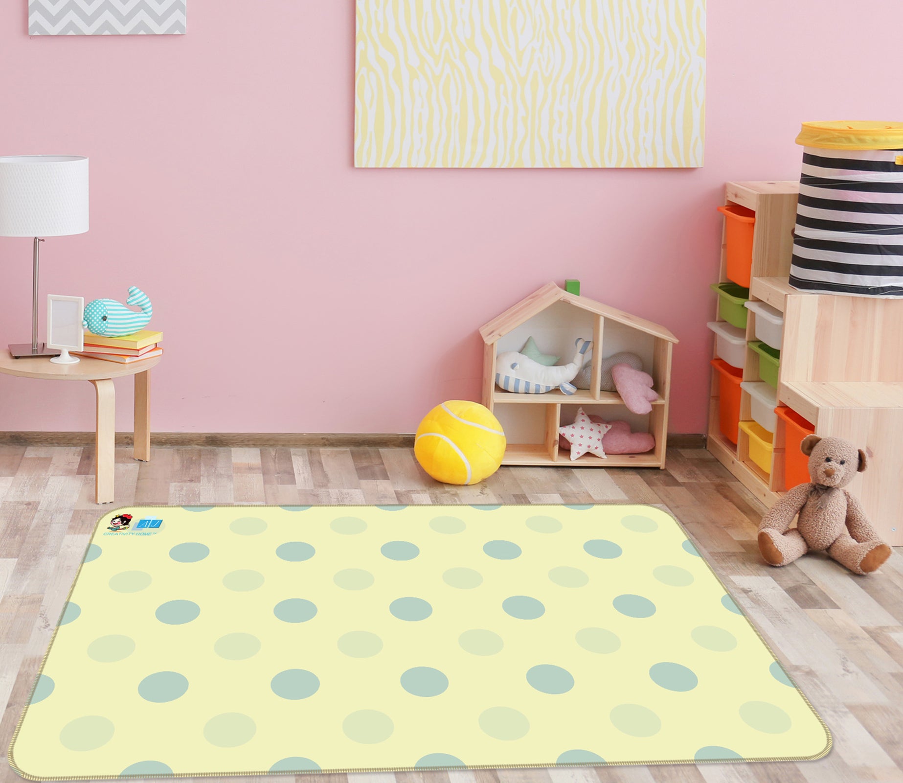 3D Polka Dots 9891 Kasumi Loffler Rug Non Slip Rug Mat