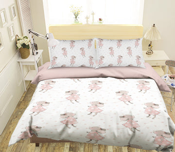 3D Pink Mouse 198 Uta Naumann Bedding Bed Pillowcases Quilt