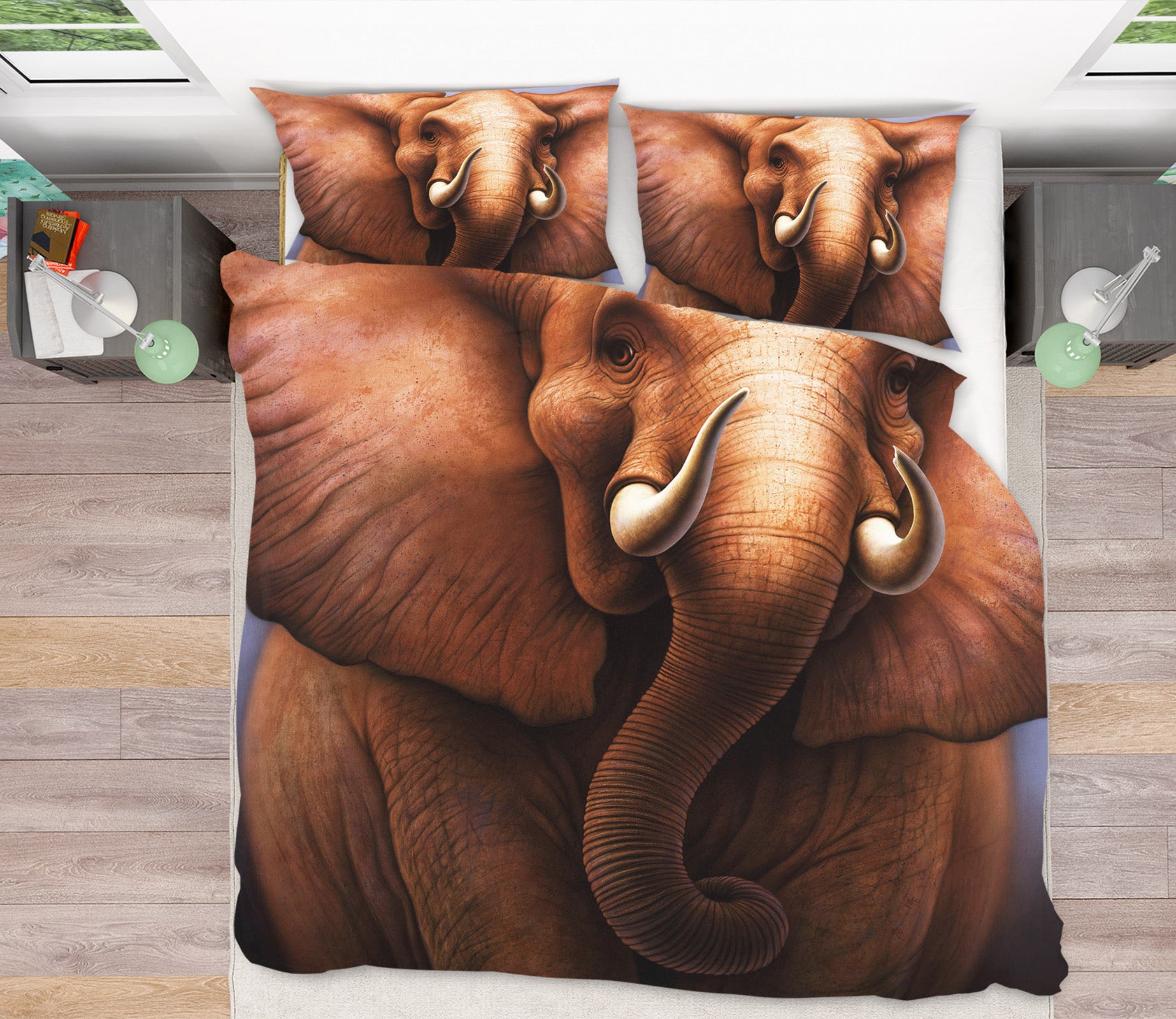 3D Elephant 2118 Jerry LoFaro bedding Bed Pillowcases Quilt