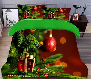3D Branch Gift Pendant 31213 Christmas Quilt Duvet Cover Xmas Bed Pillowcases