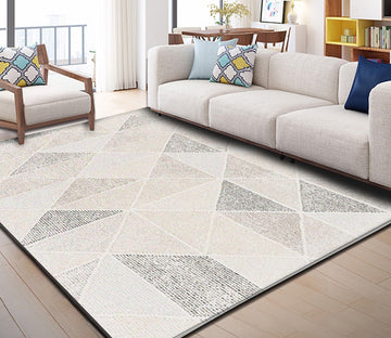 3D Colored Triangles WG023 Non Slip Rug Mat Mat AJ Creativity Home 