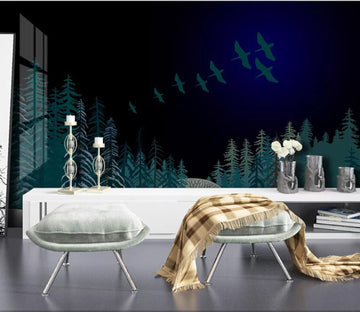 3D Night Leaves WC99 Wall Murals Wallpaper AJ Wallpaper 2 