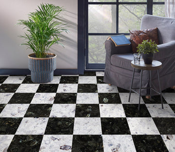 3D Textured Black And White Squares 966 Floor Mural  Wallpaper Murals Self-Adhesive Removable Print Epoxy