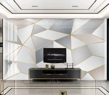 3D Three-color Stitching 188 Wall Murals