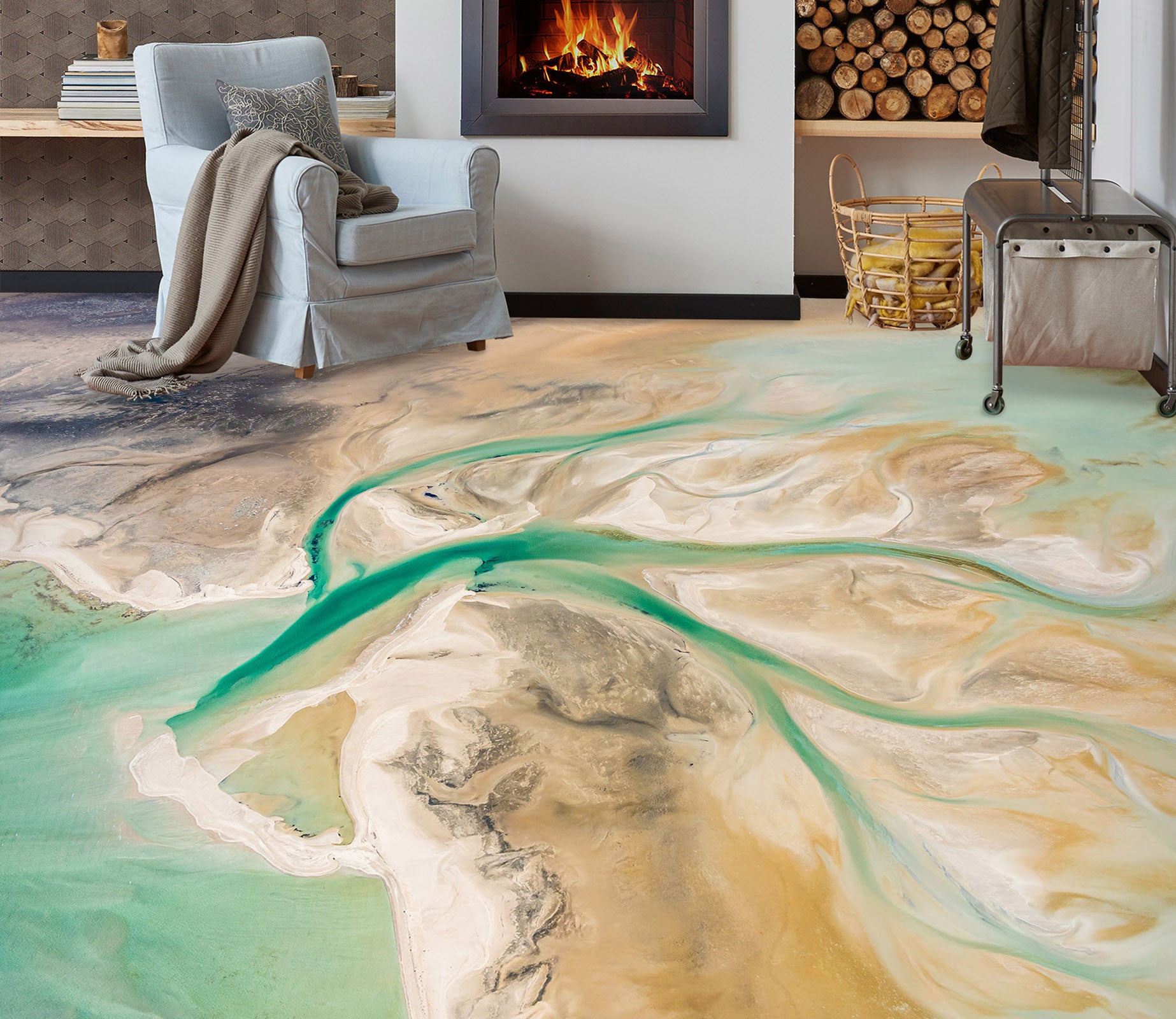 3D Beach Fusion 238 Floor Mural  Wallpaper Murals Rug & Mat Print Epoxy waterproof bath floor