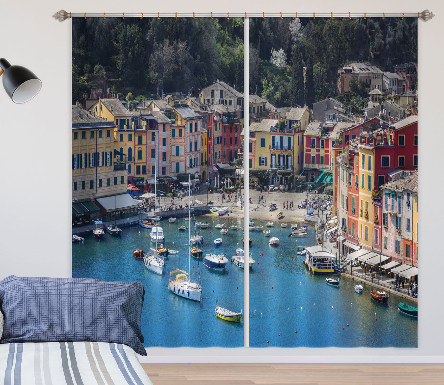 3D River Ship 169 Marco Carmassi Curtain Curtains Drapes