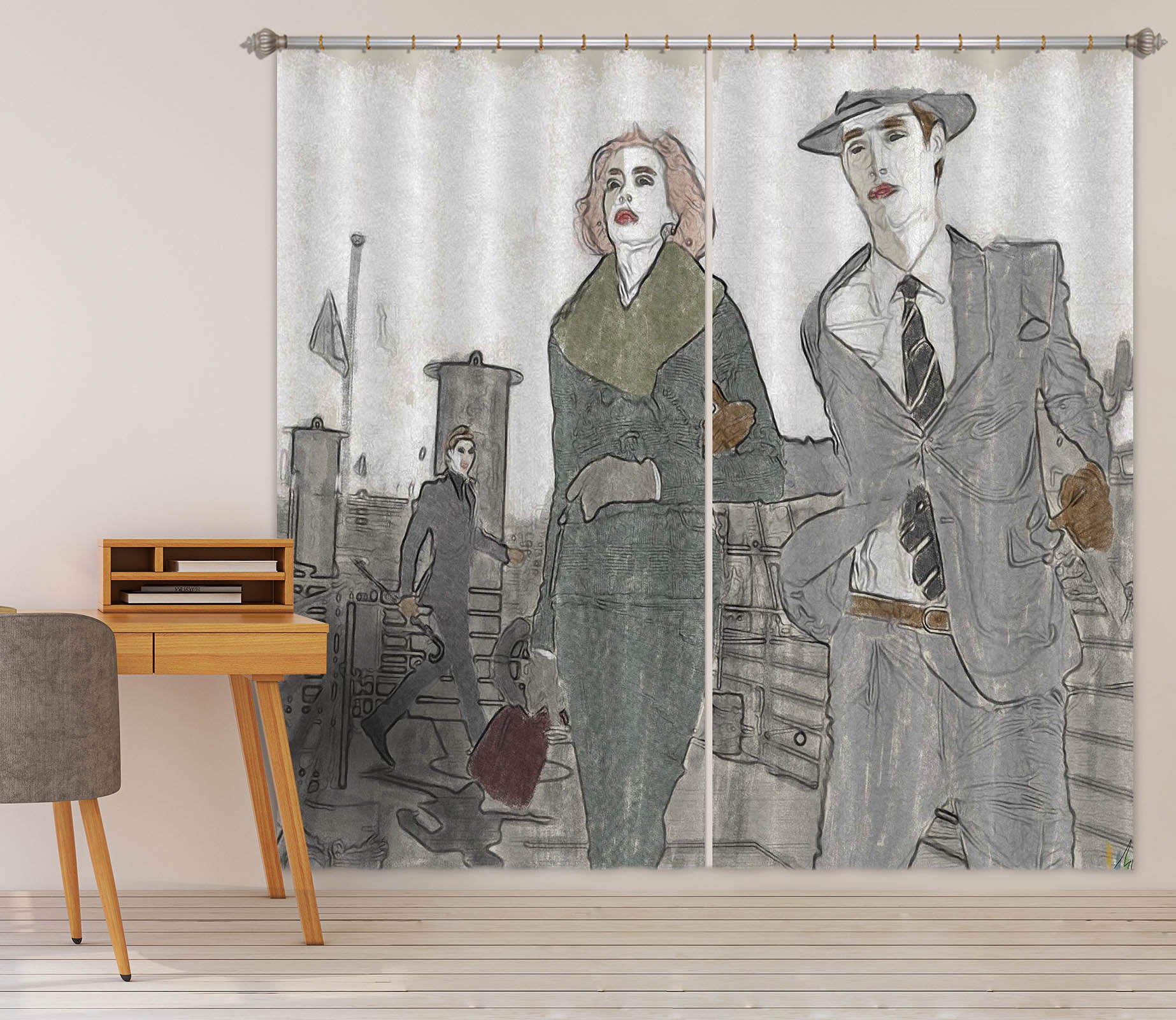 3D Fashion People 046 Marco Cavazzana Curtain Curtains Drapes