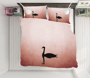 3D Swan Lake 2116 Boris Draschoff Bedding Bed Pillowcases Quilt