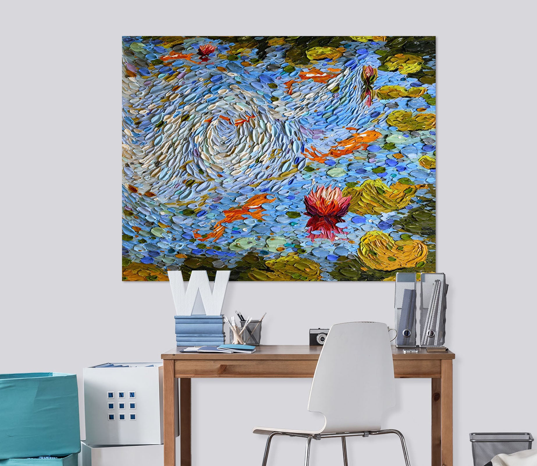 3D Lotus Light 019 Dena Tollefson Wall Sticker