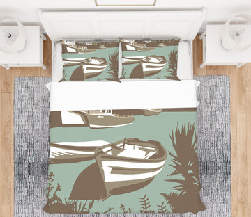 3D Padstow 2033 Steve Read Bedding Bed Pillowcases Quilt