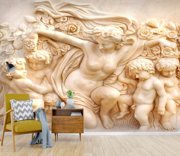 3D Carving Art 1413 Wall Murals