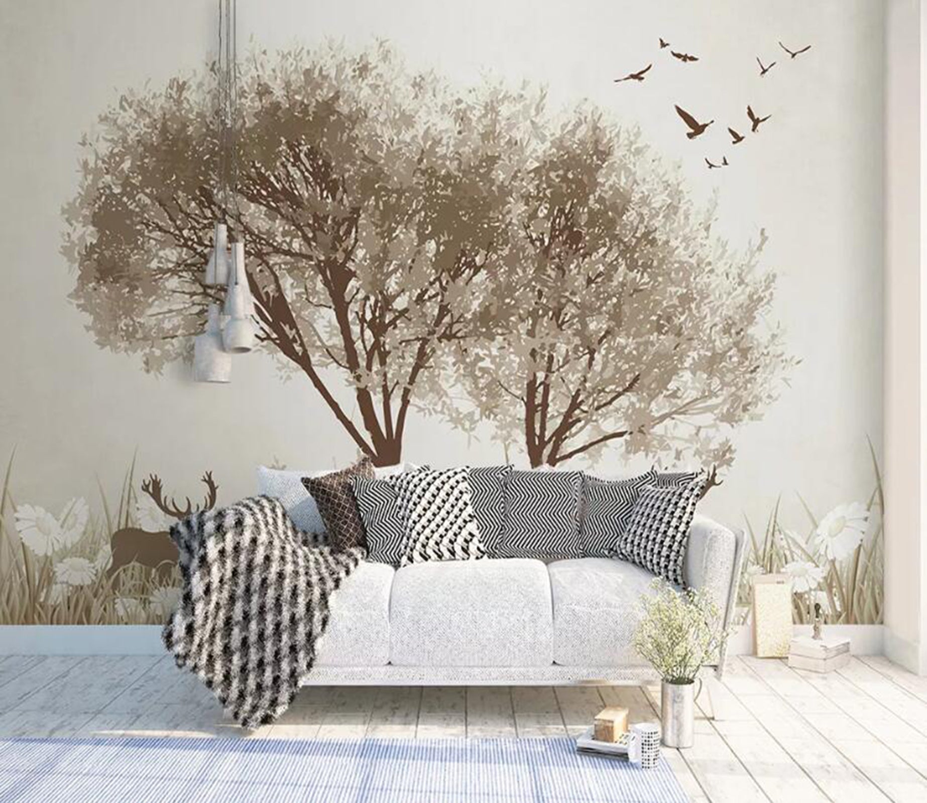 3D Tree Branch WC55 Wall Murals Wallpaper AJ Wallpaper 2 