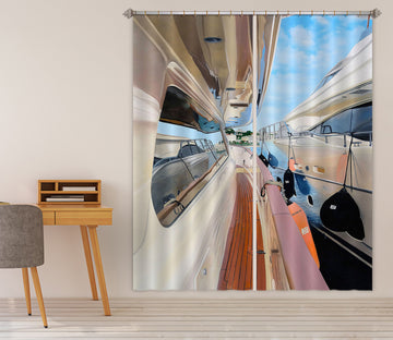 3D Ship Window 11003 Matthew Holden Bates Curtain Curtains Drapes