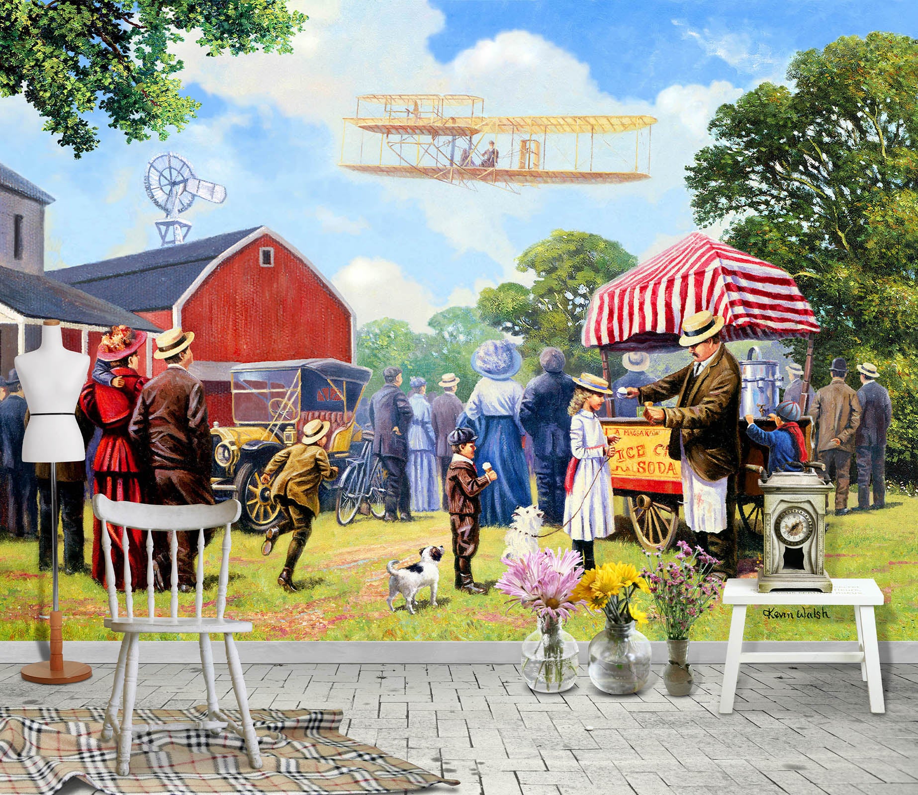 3D Lawn People 119 Kevin Walsh Wall Mural Wall Murals