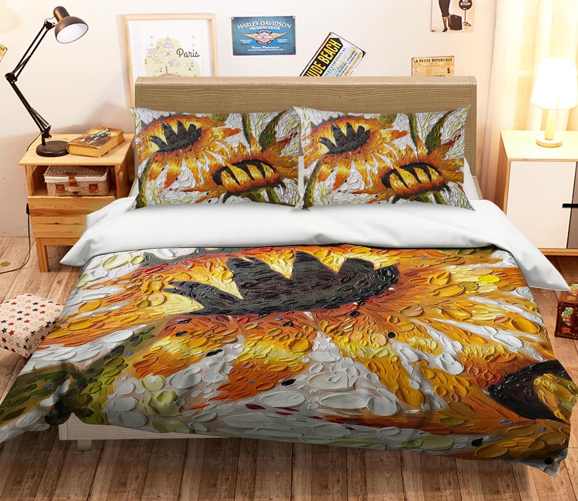 3D Sunflower Embrace 2121 Dena Tollefson bedding Bed Pillowcases Quilt