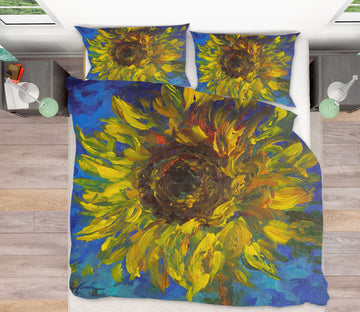 3D Sunflower 2048 Debi Coules Bedding Bed Pillowcases Quilt