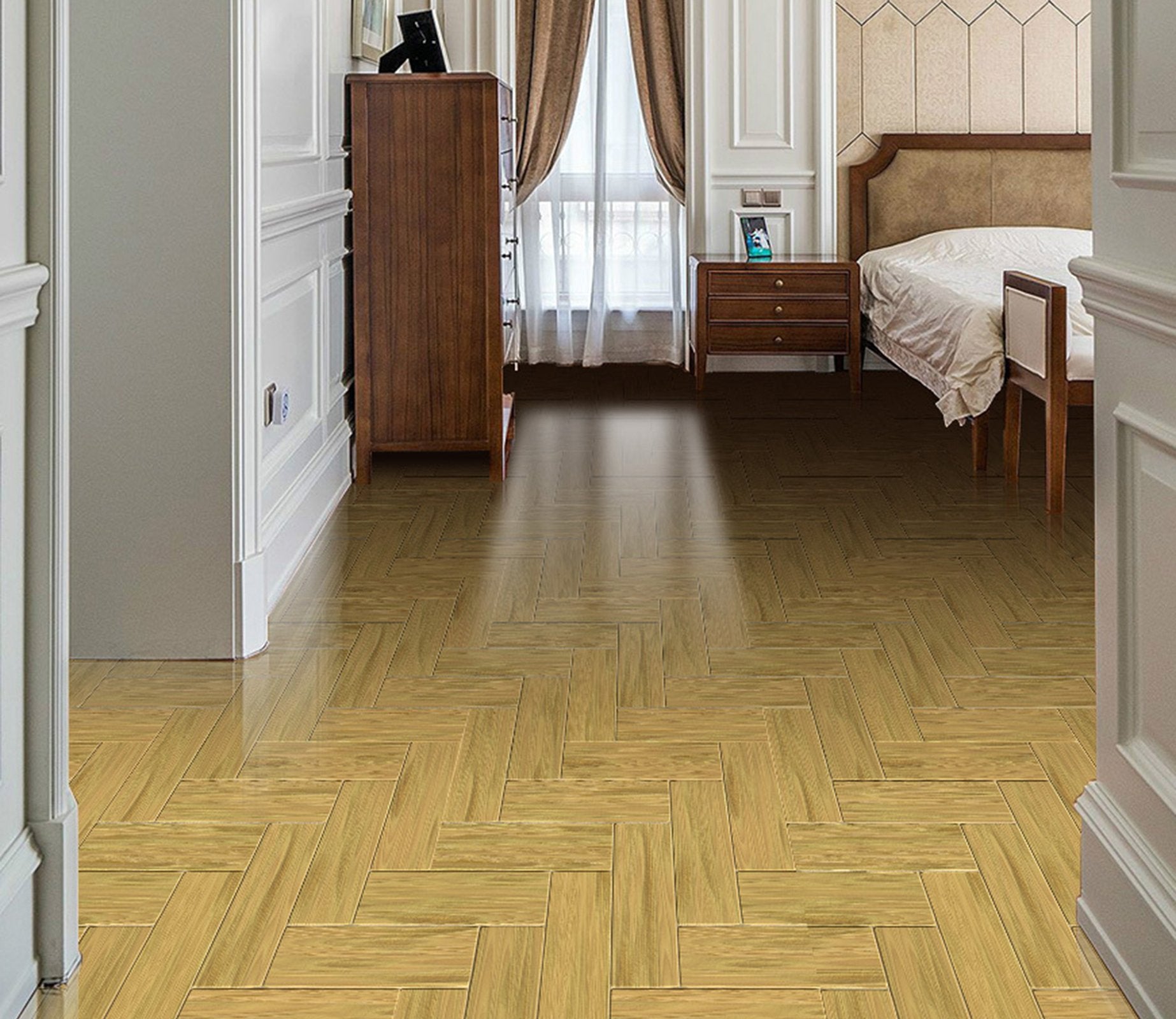 3D Wood Grain WG668 Floor Mural Wallpaper AJ Wallpaper 2 