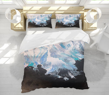 3D Black Light Blue 40048 Valerie Latrice Bedding Bed Pillowcases Quilt