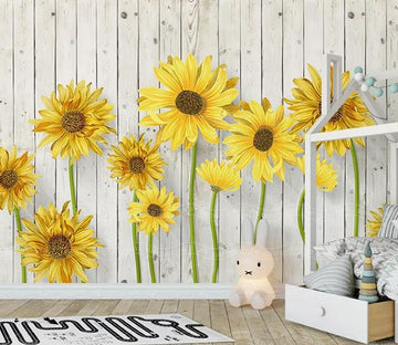 3D Sunflower 403 Wall Murals Wallpaper AJ Wallpaper 2 