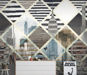 3D City Building WC1640 Wall Murals