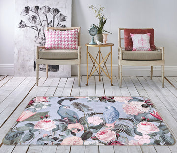 3D Bird Friends 1029 Andrea haase Rug Non Slip Rug Mat Mat AJ Creativity Home 