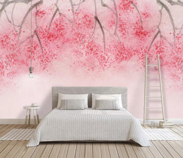 3D Pink Branches WC88 Wall Murals Wallpaper AJ Wallpaper 2 