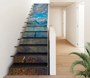 3D Lakeside Mountain 98229 Kathy Barefield Stair Risers