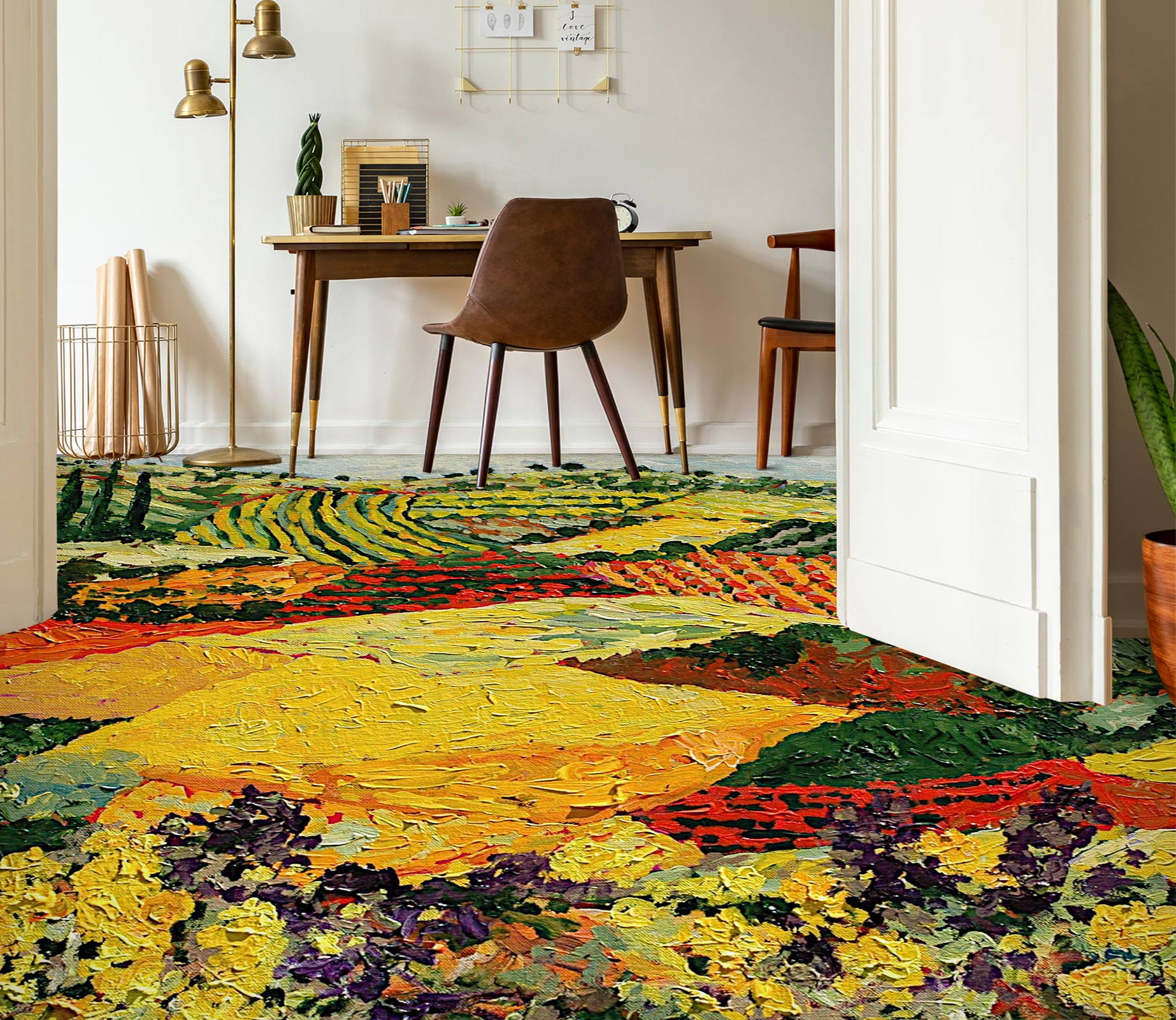 3D Color Field Painting 9529 Allan P. Friedlander Floor Mural  Wallpaper Murals Self-Adhesive Removable Print Epoxy