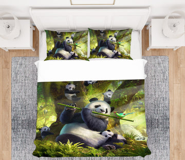 3D Panda Bear 2129 Jerry LoFaro bedding Bed Pillowcases Quilt