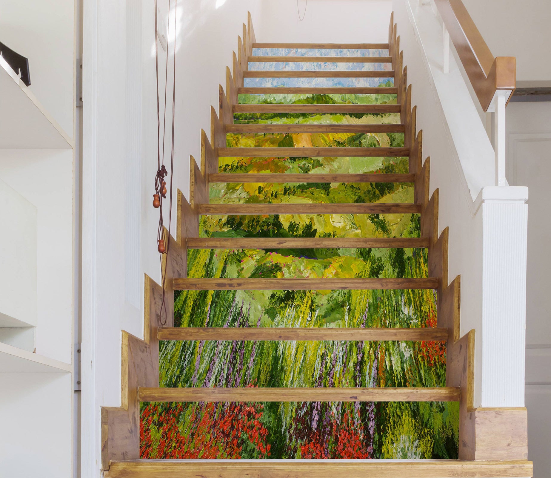 3D Green Hillside Field 89190 Allan P. Friedlander Stair Risers