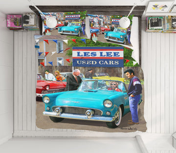 3D Mint Blue Car 12542 Kevin Walsh Bedding Bed Pillowcases Quilt