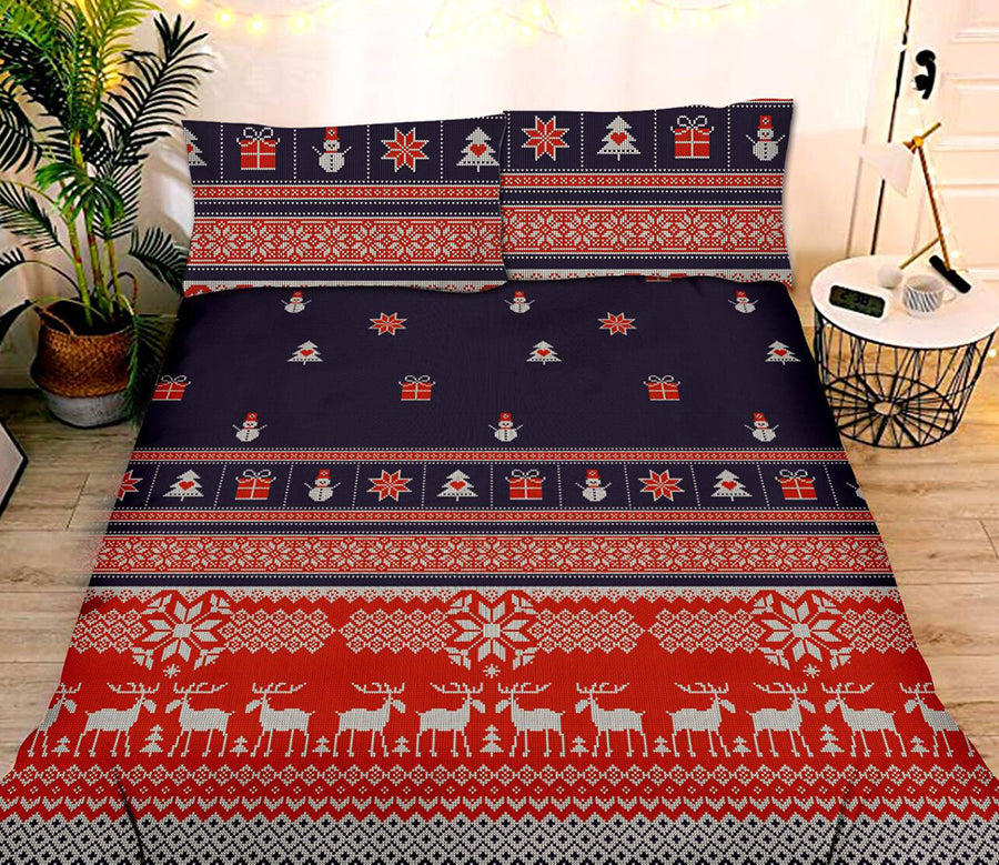 3D Christmas Pattern Totem 32079 Christmas Quilt Duvet Cover Xmas Bed Pillowcases