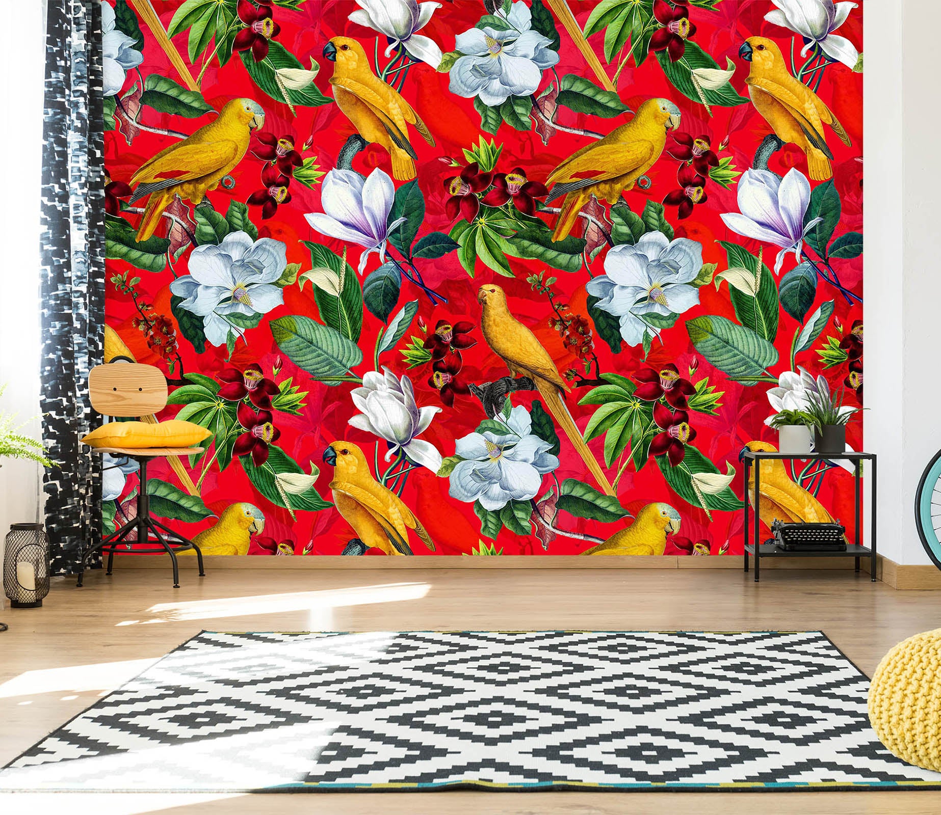 3D Bright Flowers 139 Uta Naumann Wall Mural Wall Murals