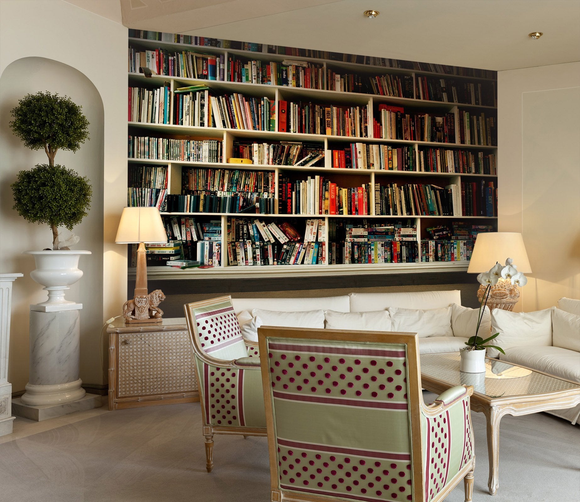 3D bookshelf 16 Wall Murals Wallpaper AJ Wallpaper 