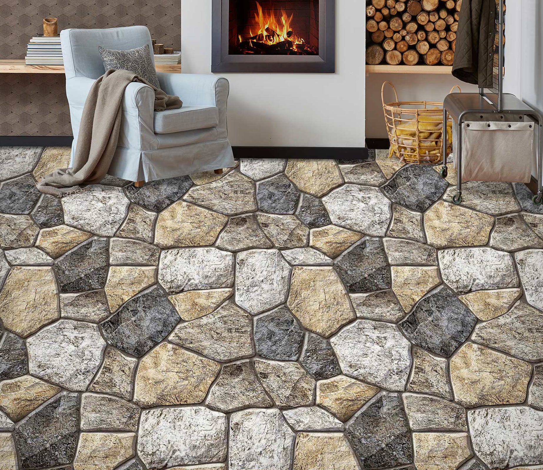 3D Advanced Stone Art 155 Floor Mural  Wallpaper Murals Rug & Mat Print Epoxy waterproof bath floor