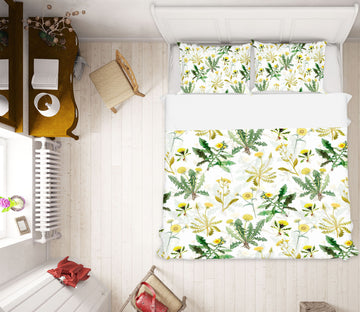 3D Yellow Daisies 100 Uta Naumann Bedding Bed Pillowcases Quilt