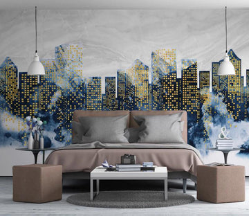 3D Light Point Building 714 Wall Murals