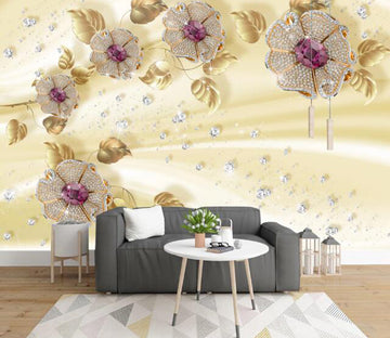 3D Gem Flower 382 Wall Murals