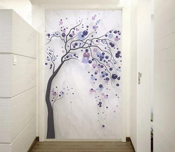 3D Purple Tree WC274 Wall Murals