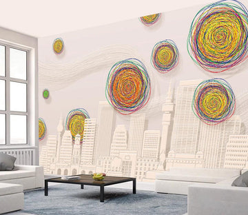 3D Color Coil WC415 Wall Murals