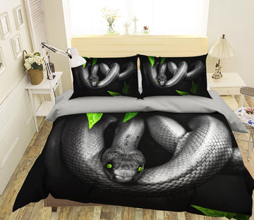 3D Blacksnake 1942 Bed Pillowcases Quilt Quiet Covers AJ Creativity Home 