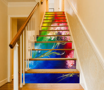 3D Colored Flower 2028 Skromova Marina Stair Risers
