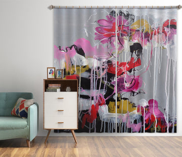 3D Flower Art 2434 Misako Chida Curtain Curtains Drapes