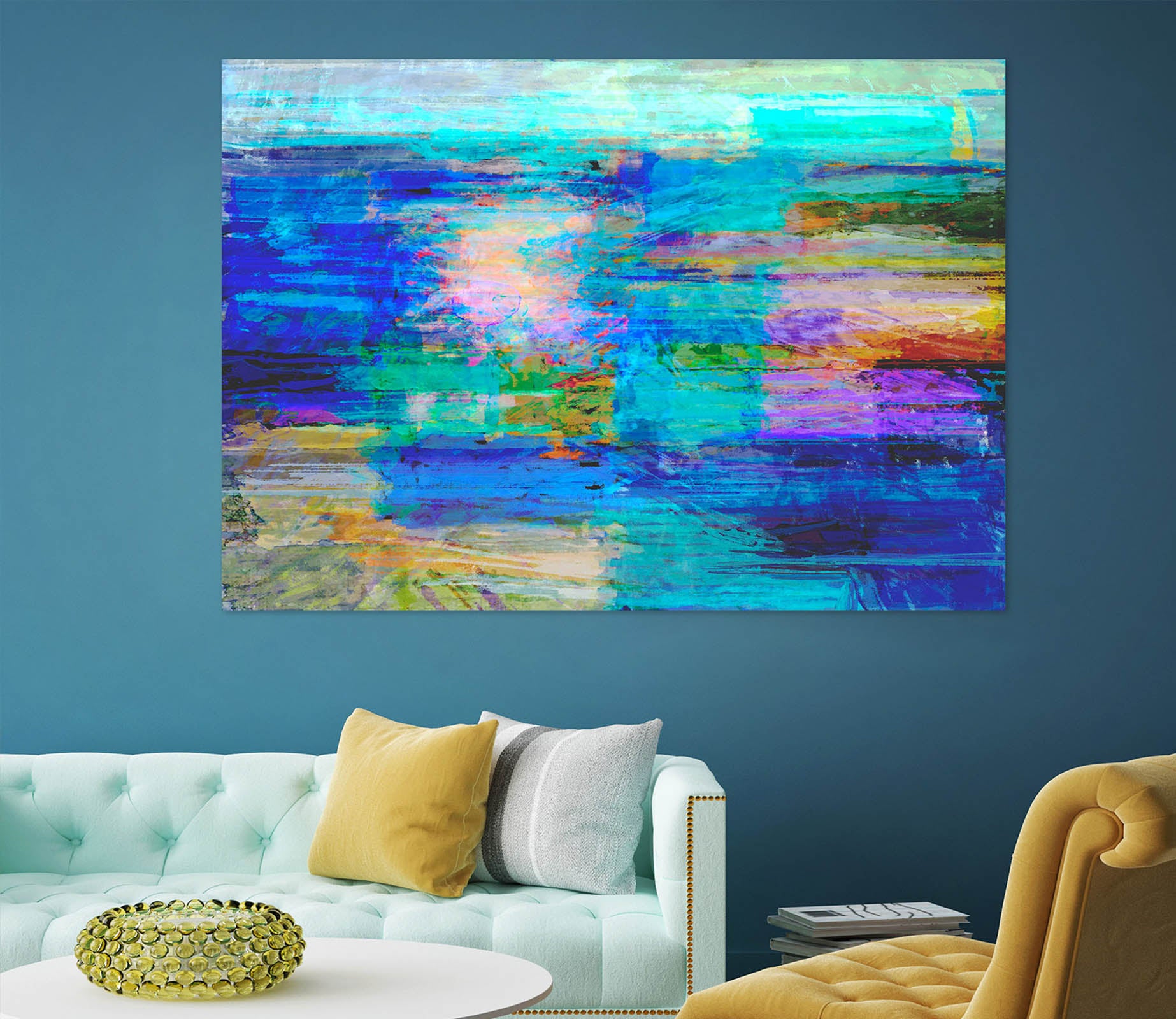 3D Sunset Sea 009 Michael Tienhaara Wall Sticker