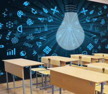 3D light bulb and signals 27 Wall Murals Wallpaper AJ Wallpaper 2 